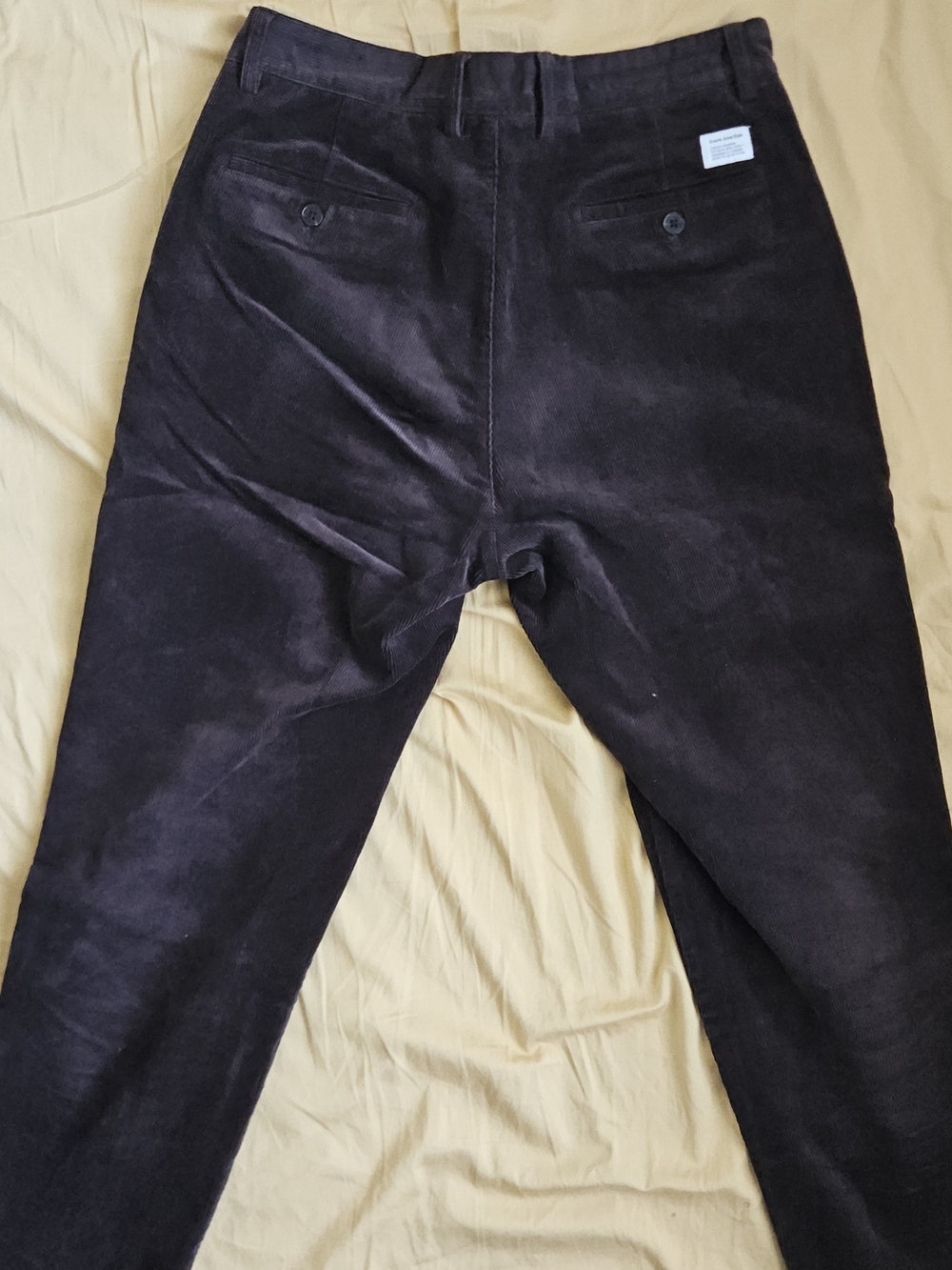 Frank & Oak Men's Corduroy Pants in Dark Brown - Picture 6 of 7